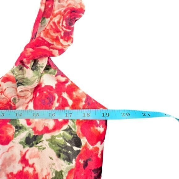 Oscar De La Renta Pink Label Slip Nightgown Small Floral Dress Ruffles VTG COA‎ - Picture 13 of 16